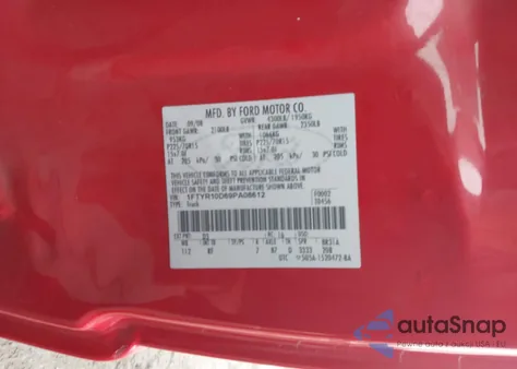 2009 Ford Ranger Sport/Xl/Xlt z USA, uszkodzony, nr VIN 1FTYR10D69PA08612